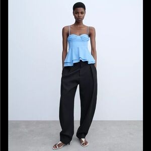 Zara ZW collection bustier top
